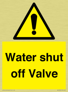 Water shut off Valve